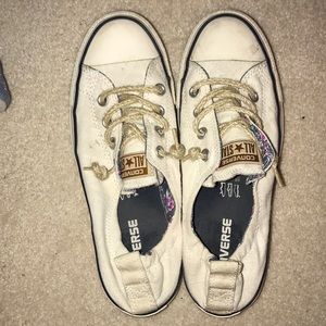 Converse half lace up shoes